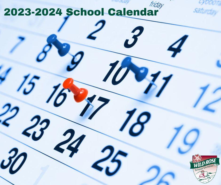2023 2024 School Calendar Wild Rose School Division WRSD